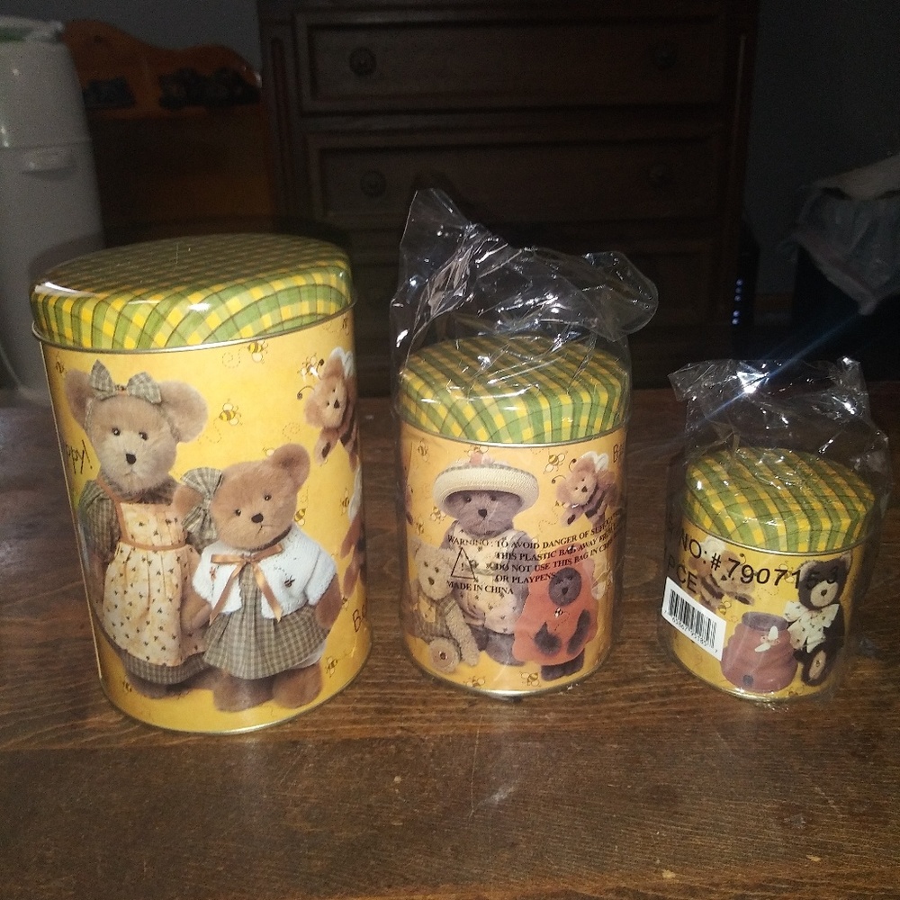 💖BOGO💖 Boyds Bear Canister Set *New*